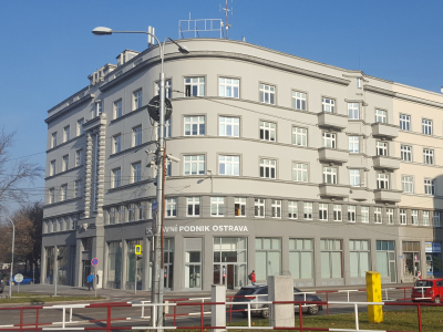 Oprava historické fasády Dopravního podniku Ostrava
