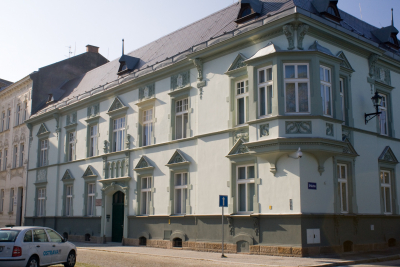 Oprava historické fasády Lidové konzervatoře v Ostravě