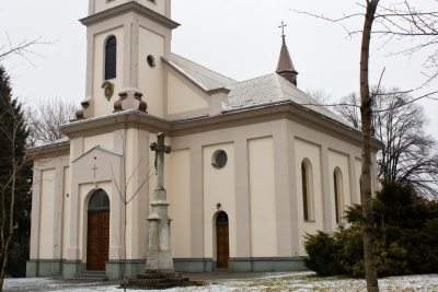 Obnova fasády kostela sv. Josefa v Horní Suché